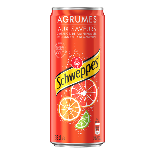 Schweppes Agrumes 33cl x 24 – 10/pl – P100