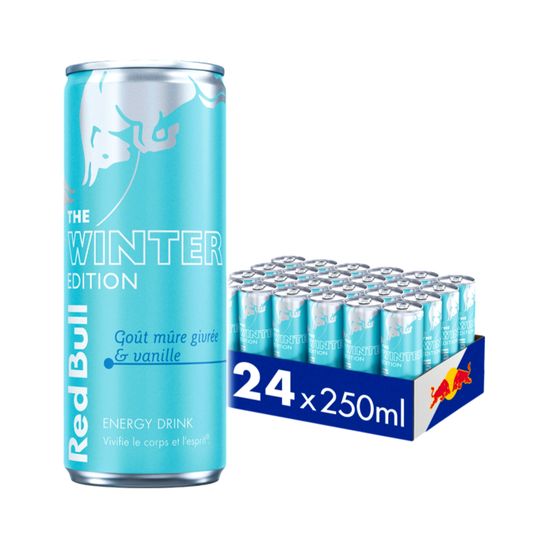 Red Bull Winter Mûre Givrée Vanille 250ml x 24 – 12/pl – P108