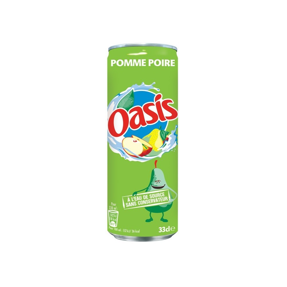 Oasis Pomme Poire 33cl x 24 – 10/pl – P100